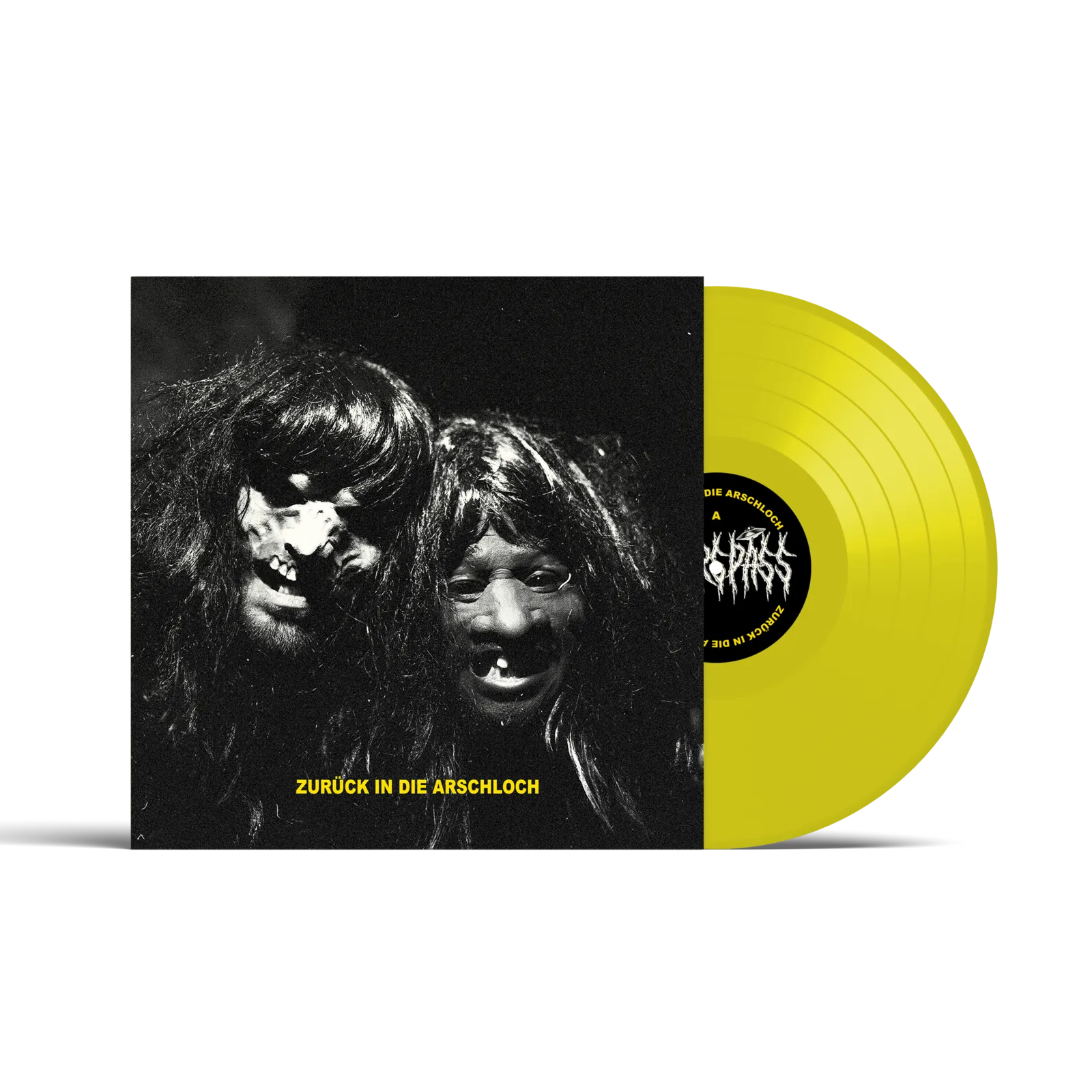 Zurück in die Arschloch van Outerspass, geperst op geel 12-inch vinyl
