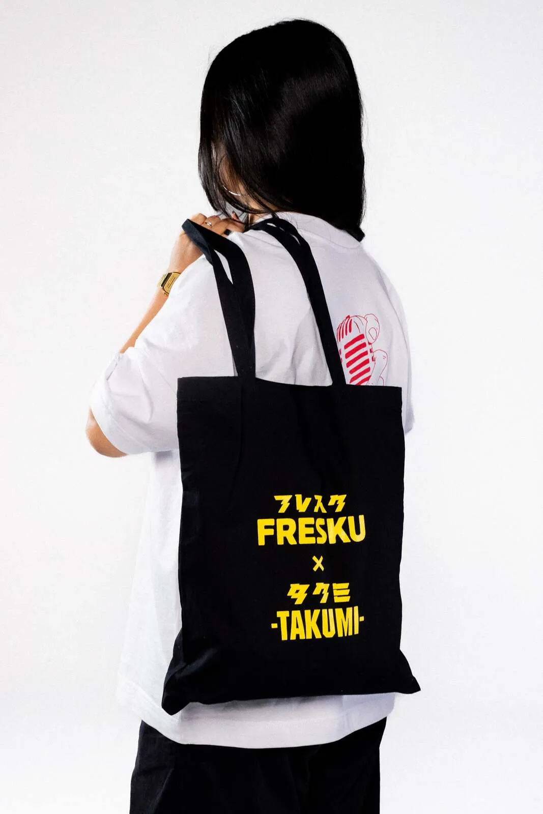 De Fresku x Takumi tote van biologisch katoen